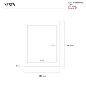 Portafoto Grande Easy bianco 18x24 - Vesta - immagine 4