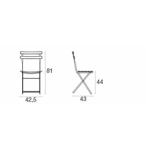Sedia chiudibile Arc en ciel grigio antico - Emu - immagine 6