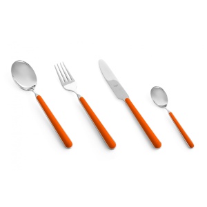 Servizio 24 pezzi posate Fantasia Carota - Mepra