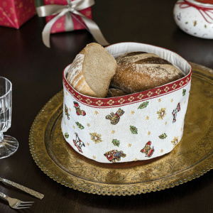 Toy‘s Delight cestino gobelin per pane, rosso/multicolore, 15 x 23 cm - Villeroy & Boch - immagine 3