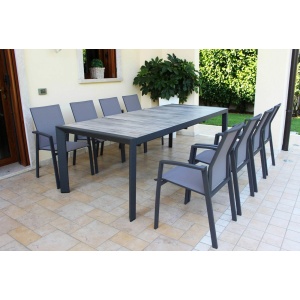 Poltroncina Devon antracite con braccioli - Cosma - immagine 4