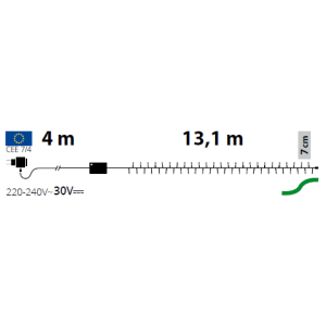Catenaria 13,1m TLG 180 MiniLED Bianco freddo - Lotti - immagine 7