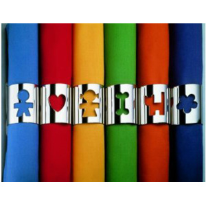 Portatovagliolo Girotondo cuore - Alessi - immagine 3