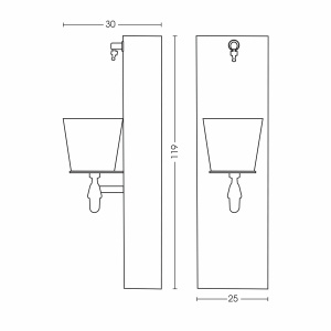Fontana In Ferro Completa Di Impianto E Doppio Rubinetto - Antracite - Bel-Fer - immagine 4