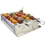 Supporto spiedini e Kebab stretto a doppia asta - Broil King - immagine 1