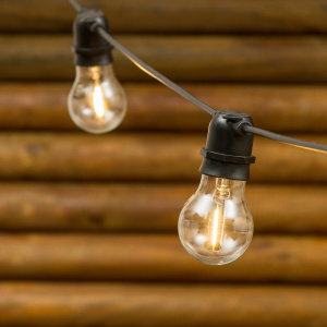 Catenaria Party Light 10 Lampadine in Vetro goccia Led Bianco caldo - Lotti - immagine 4