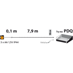 Catenaria 8m 80 MicroLED 8G Timer IP44 3xAA PDQ Bianco Caldo - Lotti - immagine 3