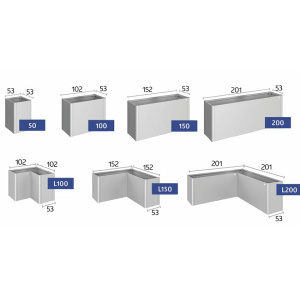 Fioriera Belvedere MINI 152x53xh45 cm - Biohort - immagine 8