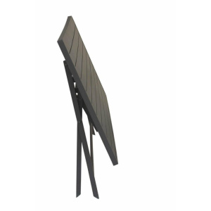 Tavolo pieghevole Alabama 130 x 77 con 4 sedie Georgia taupe - Cosma - immagine 3