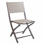 Tavolo pieghevole Alabama 130 x 77 con 4 sedie Georgia taupe - Cosma - immagine 6