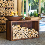 Braciere da cottura Island Corten 85 Ceramic Dark Grey - Ofyr - immagine 3