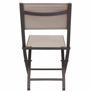 Tavolo pieghevole Alabama 130 x 77 con 4 sedie Georgia taupe - Cosma - immagine 7