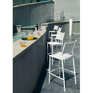 Sgabello alto Alice grigio antico - Vermobil - immagine 3