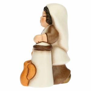 Donna alla fontana Bianco Presepe Classico - Thun - immagine 5