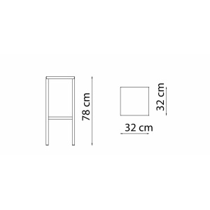 Set tavolo bar Seaside 75 x 75 con 2 sgabelli antracite - Vermobil - immagine 8