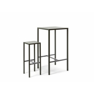 Set tavolo bar Seaside 75 x 75 con 2 sgabelli antracite - Vermobil - immagine 3