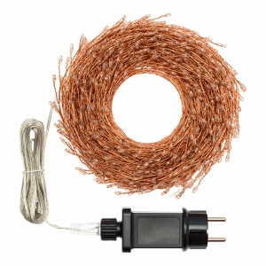 Catenaria 20m MiniCluster ø6cm Cavo Rame 1000 MicroLED Multiflash RGB - Lotti - immagine 4