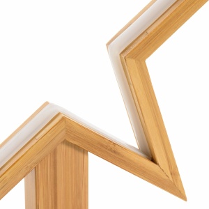 Decorazione Stella H55cm con base DLW Legno Chiaro - Lotti - immagine 3