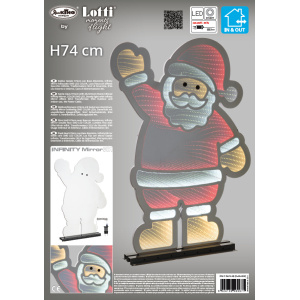 Babbo Natale H74cm con Base - Lotti - immagine 8