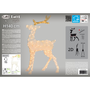 Renna 2D modello S H140cm Serie LHC - Lotti - immagine 11