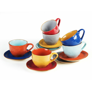 Set 6 tazze the/caffè macchiato Mediterraneo - Novità Home - immagine 2