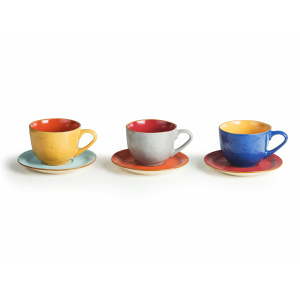 Set 6 tazze the/caffè macchiato Mediterraneo - Novità Home - immagine 3