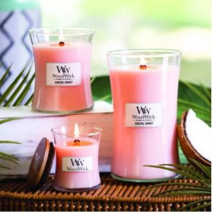 Coastal Sunset - Candele a clessidra grande con Pluswick Innovation - WoodWick - immagine 3