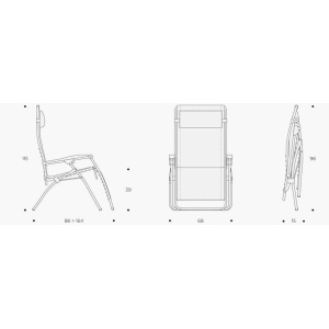 Sdraio poltrona Relax Rsxa Clip Batyline® Iso Terracotta - Lafuma - immagine 4