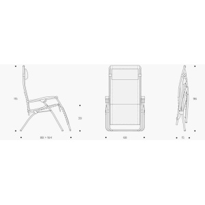 Sdraio poltrona Relax Rsxa Clip Batyline® Iso Ciel - Lafuma - immagine 5