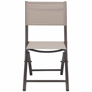 Tavolo pieghevole Alabama 130 x 77 con 4 sedie Georgia taupe - Cosma - immagine 8