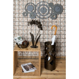 Orologio Fuso meccano ardesia e fango - Arti e Mestieri - immagine 3