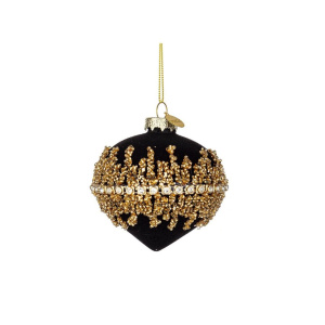 Pendaglio in vetro Luxury nero - Bizzotto - immagine 1