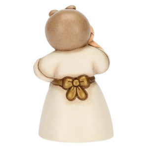 Donna con pesce in ceramica Presepe Classico bianco - Thun - immagine 3