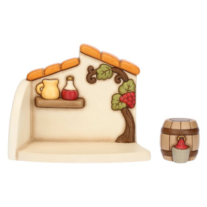 Bottega del vino in ceramica Presepe Classico - Thun - immagine 3