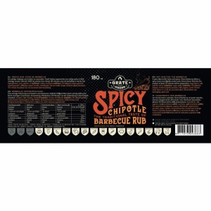 Rub Barbecue Spicy Chipotle piccante per carne, pollame e pesce - 180gr - Grate Goods - immagine 3
