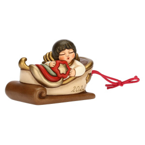 Slitta componibile Angelo con arcobaleno in ceramica - Thun - immagine 4