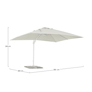 Ombrellone Eden 300 x 400 telo naturale - Bizzotto - immagine 12