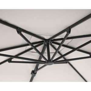Ombrellone Aries 300 x 400 antracite telo naturale – Bizzotto - immagine 9
