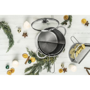 Pentola per pasta/asparagi - 24 cm, 18/10 acciaio inossidabile - Ballarini - immagine 2