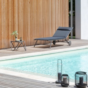 Lettino prendisole imbottito Miami II BeComfort® Grigio Dark Grey - Lafuma - immagine 6