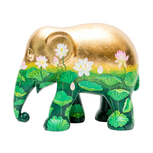 Elefante Golden Lotus 20 cm – Elephant Parade - immagine 3