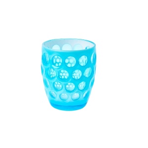 Bicchiere Lente basso azzurro - Mario Luca Giusti