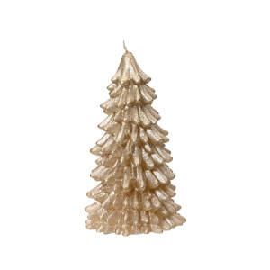 Candela Albero di Natale oro H17,5 cm - Kaemingk