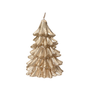 Candela Albero di Natale oro H10,5 cm - Kaemingk
