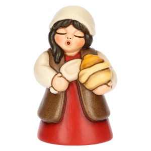 Venditrice di spezie, rosso, in ceramica Presepe Classico - Thun