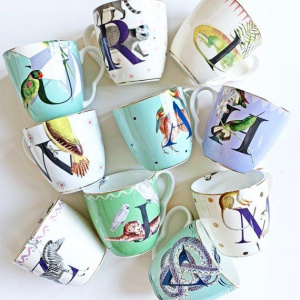 Mug Alfabeto U - Umbrella Parrot - Yvonne Ellen - immagine 3