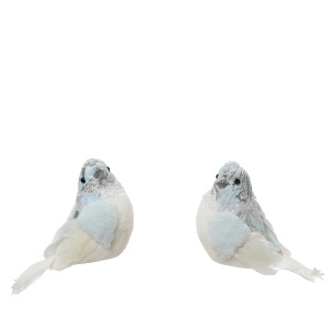 Uccello bianco e azzurro 2 mod.assortiti - Kaemingk - immagine 1