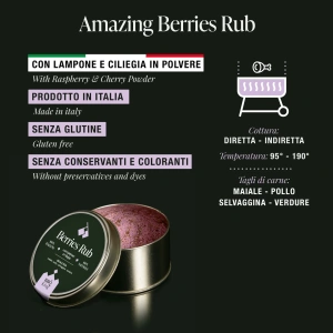 Berries Rub barbecue 250 g – BBQ King - immagine 2