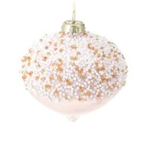 Addobbo Rosa cipria con Perline mod.A - Koopman