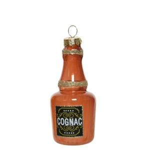 Addobbo Bottiglia Cognac H.9,5 cm - Kaemingk - immagine 1